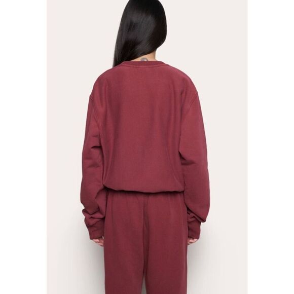 Guizo x Champion Revolve maroon oversized crewneck sweatshirt size Large - Picture 2 of 12